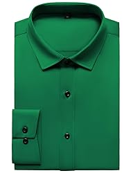 JEMITOP Men's Stretch Wrinkle Free Dress Shirts