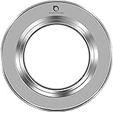 HAPPi STUDIO Stainless Steel Bamboo Steamer Ring - Fits 8 10 11 12 Inch Bamboo Steamer Basket - Dim Sum Ring Adapter for Wok, Pot, Steaming Rice Cooker - Metal Liner for Dumpling Basket