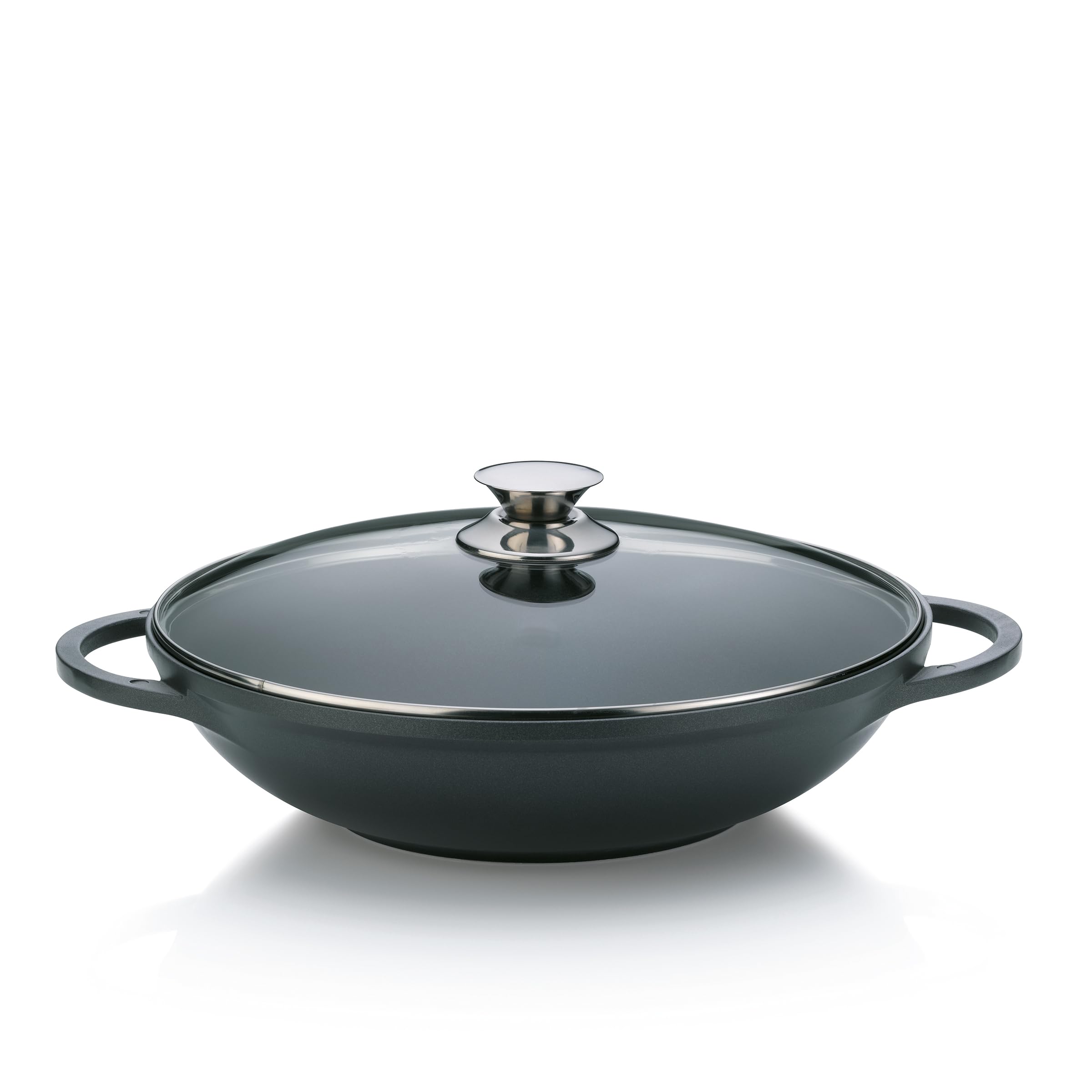 Kela "Kerros Wok, Cast Aluminium, Black, 32 Cm