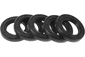 Motoforti Universal Oil Seal TG4 Lip Seal Ring Rotary Shaft Seal 30x47x8mm High Pressure NBR Rubber Black 5 Pcs