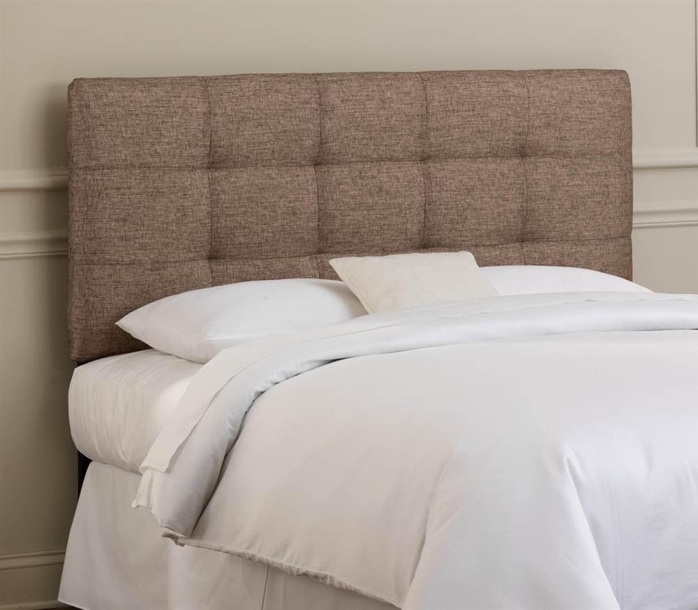 Tufted Headboard w Foam Padding in Groupie Praline