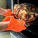BBQ Gloves Silicone Heat Resistant BBQ Grill Gloves Great for Barbeque, Oven, Cooking, Frying, Baking, Smoking, Potholder, FDA Approved and BPA Free (Tong included)