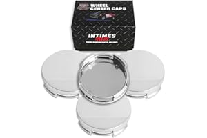 InTimesAuto 63MM 2.5 Inch Wheel Center Caps Rim Wheel Center Hub Caps, Pack of 4 Chrome