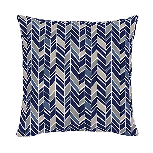 Carousel-Designs-Taupe-and-Windsor-Navy-Herringbone-Throw-Pillow