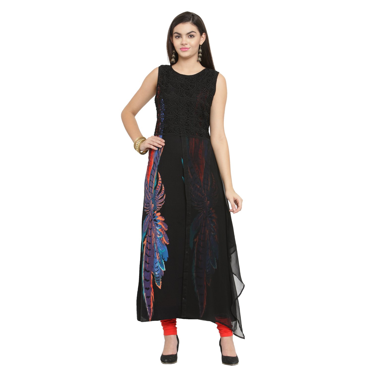 georgette anarkali kurtas