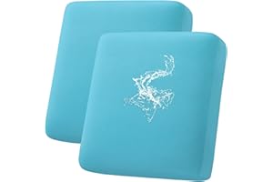 hyha Waterproof Couch Cushion Covers, Magic Sofa Covers Washable, Stretch Sofa Seat Cushion Slipcovers, Waterproof Couch Slipcovers for Dogs Pets, Furniture Protector (2 Pieces, Peacock Blue)