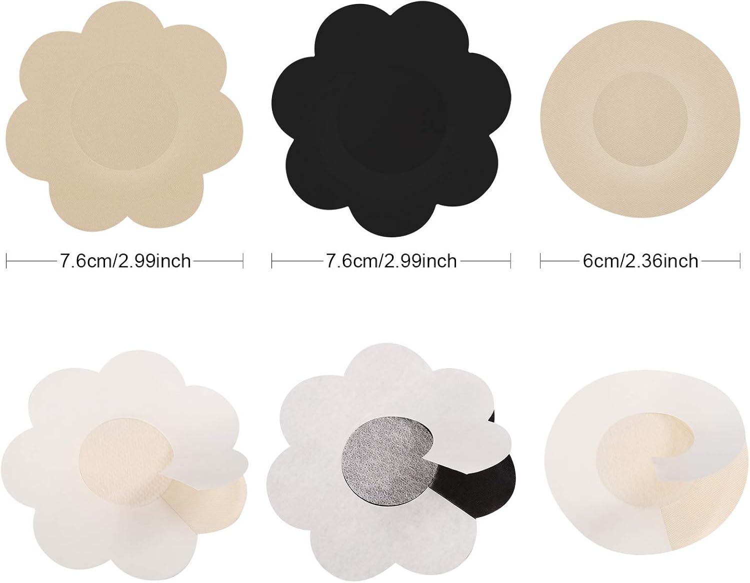 Copricapezzoli Pasties Seno Comodo Reggiseno Adesivo Monouso Petali Di - Foto 10