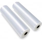 MAGIC SEAL 15 Inch Vacuum Sealer Bag Rolls, 2-Pack, 15x50 ft, 100 ft Total | Extra-Wide Textured Vacuum Seal Bags for Brisket, Large Cuts and Sous Vide, BPA-Free, 4 mil Textured Side, Freezer Safe