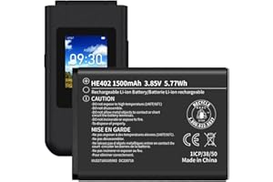 WUHAO for Nokia 2760 Flip Battery HE402 Battery for AT&T Cingular Flex (ATTEA211101) and 2780 Flip Replacement Battery 1ICP6/38/50 3.85V