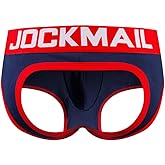 JOCKMAIL Mens Jockstrap Cotton Briefs Breathable Athletic Underwear for Athletic Supporter