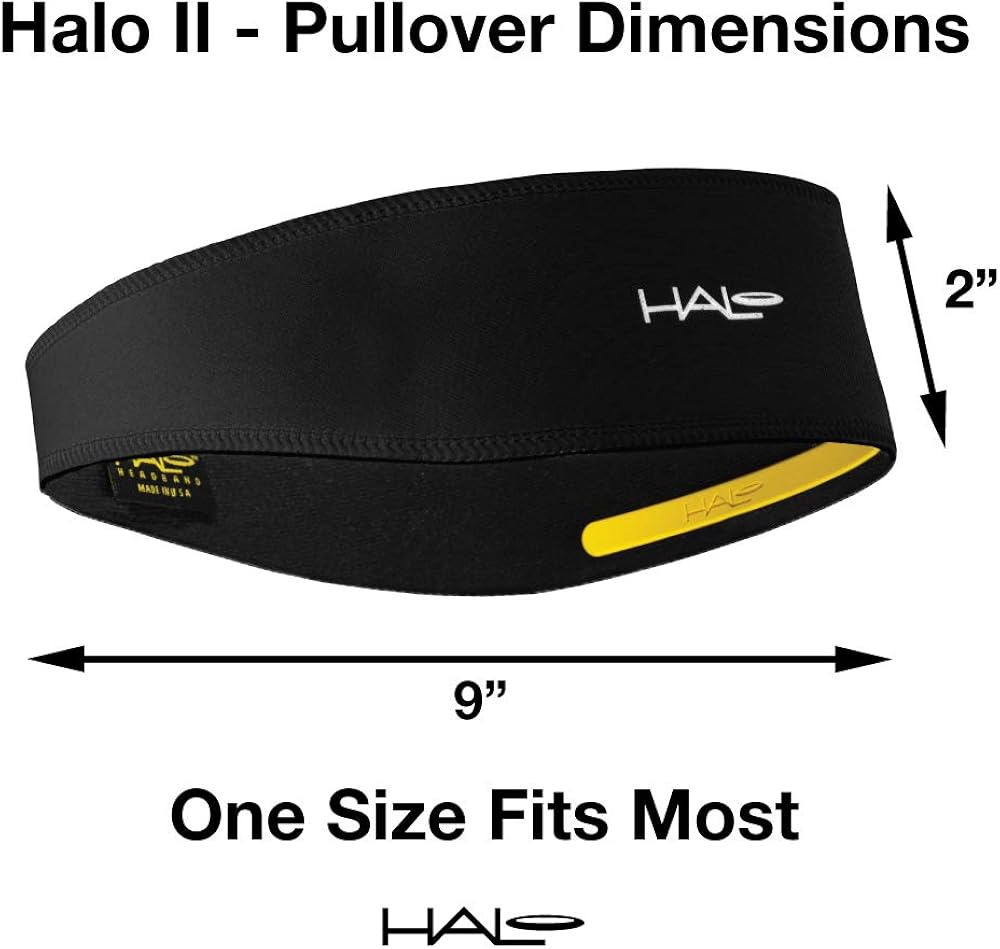 Halo II Headband Sweatband Pullover, Black: Clothing