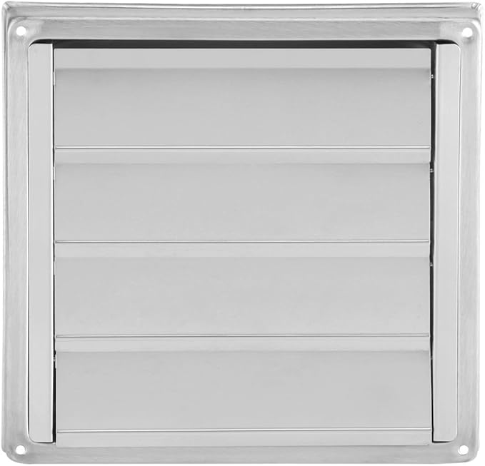 Asixx Edelstahl Lüftungsgitter, 100mm Abluftgittermit Anti-Zug