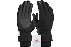 DUFFOBAN Ski Gloves, Snow Gloves for Cold Weather 3M Thinsulate Winter Gloves for Men Women, Warm Waterproof Anti-Slip Touchscreen for Skiing Snowboarding Outdoor Activities