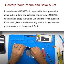 Perzework OEM Rear Back Glass Replacement for