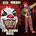 Halloween Mask Music LED Mask Sound Reactive Light Up Mask for Party and Any Festival (red)