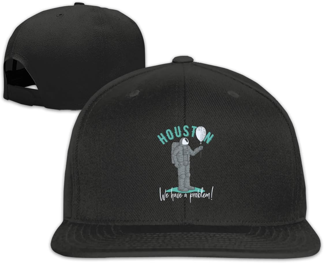 Houston, We Have A Problem Adjustable Snapback Hats Unisex Cotton Baseball Caps