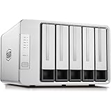 TerraMaster D5-300 USB3.1 (Gen1) Type C 5-Bay External Hard Drive Enclosure Support RAID 0, RAID 1, RAID 5, RAID 10, Clone, J
