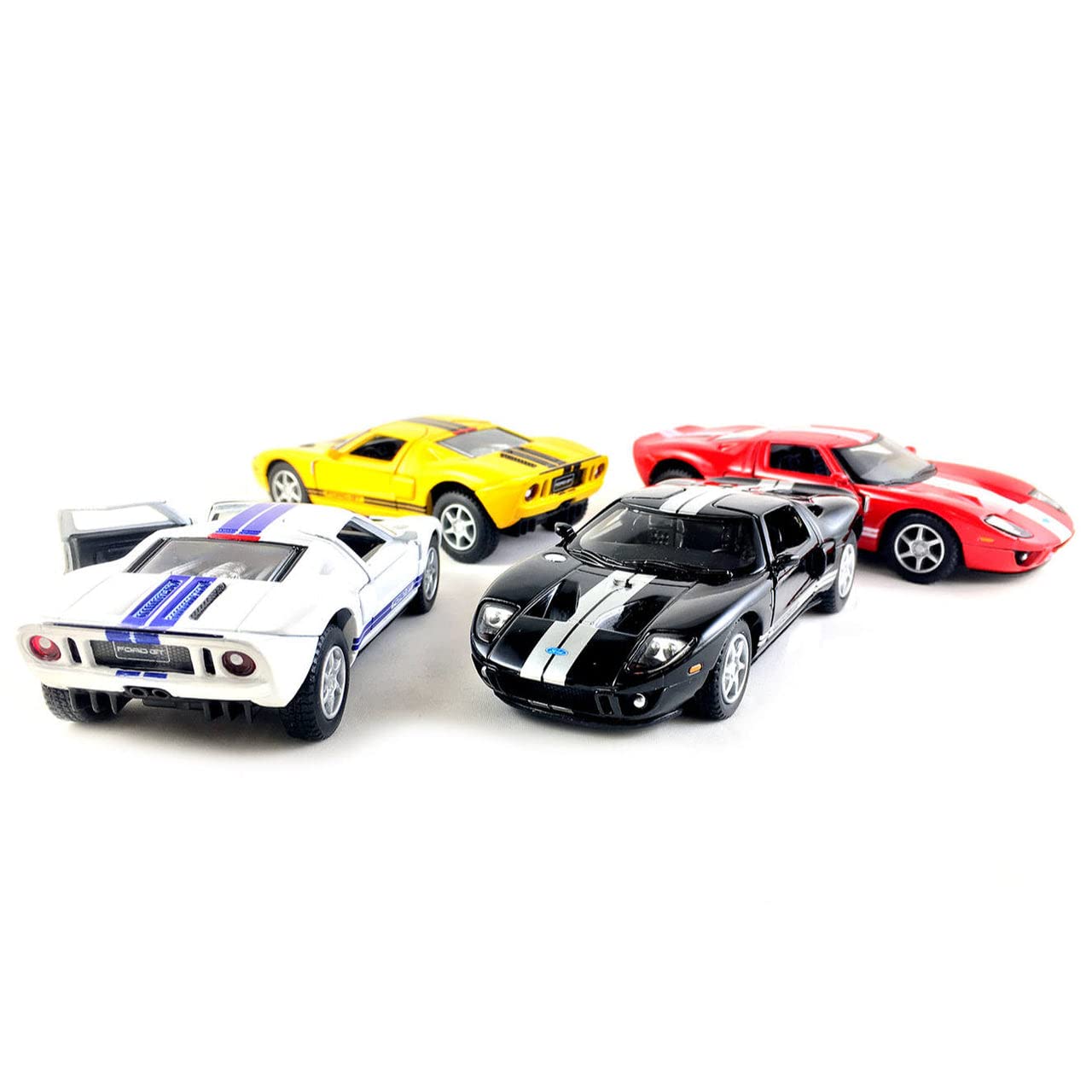 Set of 4: 5" 2006 Ford GT Sport Car 1:36 Scale