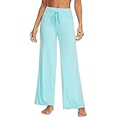 WiWi Pajama Pants for Women Bamboo Viscose Super Soft Bottoms Plus Size Cooling Wide Leg Casual Lounge Yoga Sweatpants S-4X