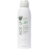 Aloe Up White Collection Sunscreen Lotion SPF 30 - Broad Spectrum UVA/UVB Sunblock for Face and Body - With Aloe Vera Gel - Alcohol-Free - Reef-Friendly - Coco-Mango Fragrance - 4 Oz