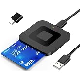 Aiyingmei CAC Smart Card Reader Military, Automatically Recognizes USB DOD Military ID/IC Card Type USB C Adapter Compatible with Windows, Linux/Unix, MacOS X