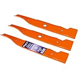 Husqvarna HU22027 48-Inch Premium Hi-Lift Bagging Blade, 3-Pack, Orange