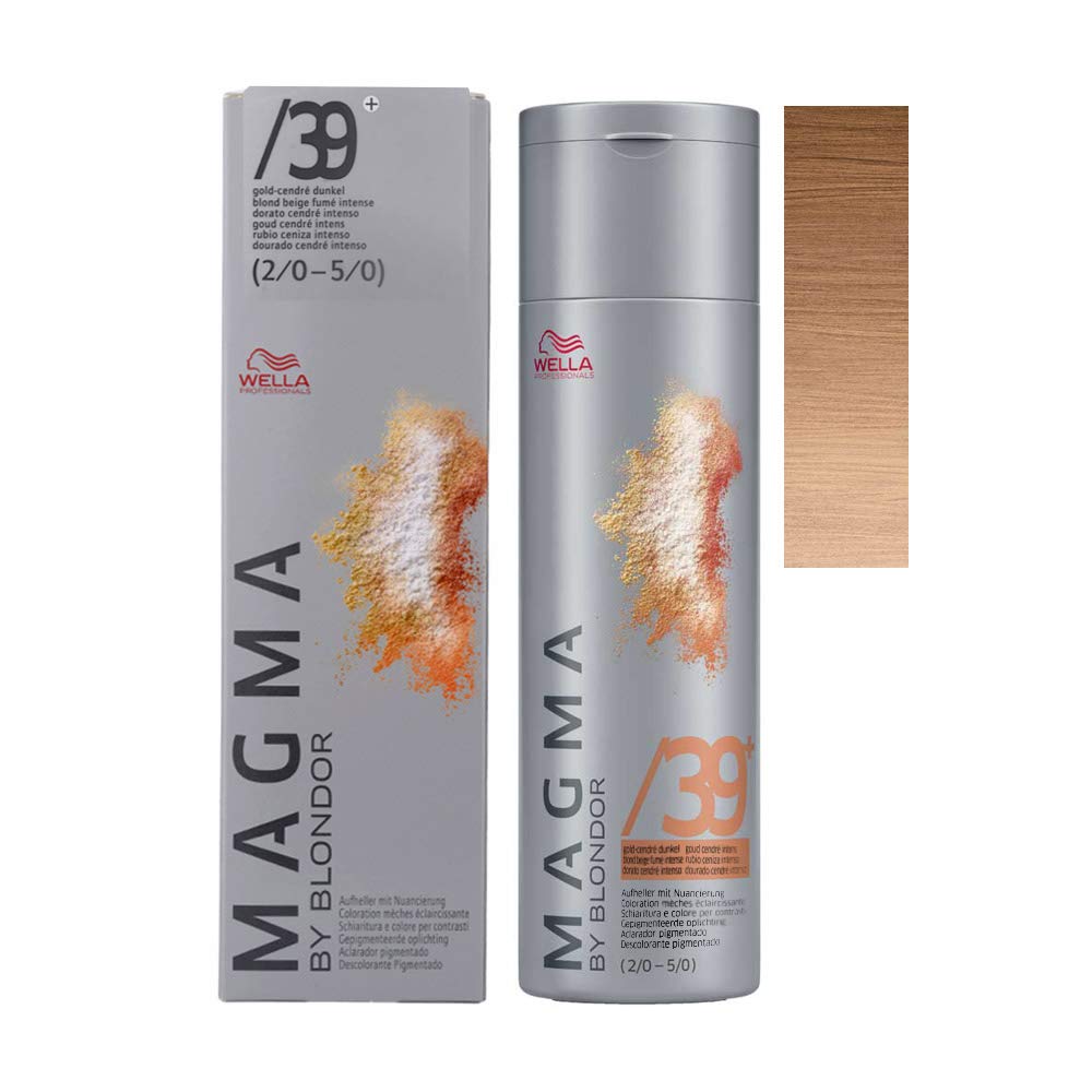 WELLA Magma By Blondor Pigmented Lightener Hair Colour, No. 39+ Gold Cendre, 0.12 kg