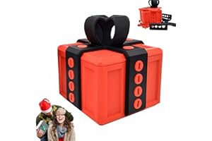 FLEXYONY The Prank Box – Annoying Gift Box with Screws, 3D Puzzle Box Prank Toy, Screw Gift Box Prank, Funny 3D Printed Screw Gifts Boxes Ideal, for Funny Christmas Unlocked Tease Box (Black, 8X8cm)