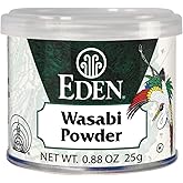 Eden Wasabi Powder, w/ Real Japanese Horseradish, Fiery, Traditionally Made in Japan, 0.88 oz