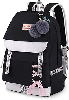 Asge Schulrucksack Mädchen Schulranzen Jungen Schultasche mit Ergonomischem Design Rucksack Campus Backpack Nylon Wasserdicht Daypacks Damen Freizeitrucksack Teenager Rucksäcke Modisch Schule Bag