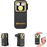 OLIGHT Oclip Pro S Rechargeable EDC Clip-on Flashlight, Black | RGB, UV, 600 Lumens, USB-C Charging, Flash Modes, Magnetic Clip, Inspection, Signaling, Work, Outdoor Use