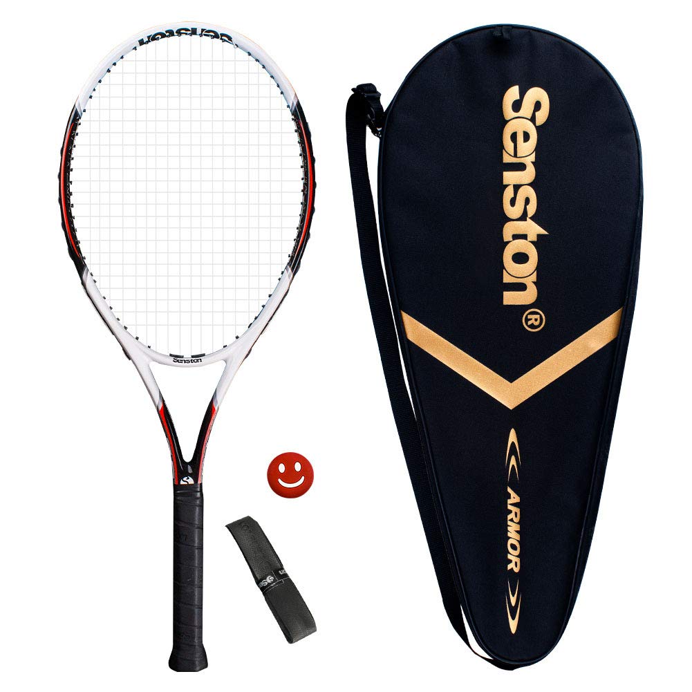 Senston 27 inch Tennis Racket Professional Tennis Racquet,Good Control Grip,Strung with Cover,Tennis