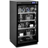 AUTENS 100L Dehumidifying Dry Cabinet Box, Digital Control Noiseless and Energy Saving, 5 Layers for DSLR SLR Camera Lens and Electronic Equipment Storage,Temperature Humidity LED Dual Screen