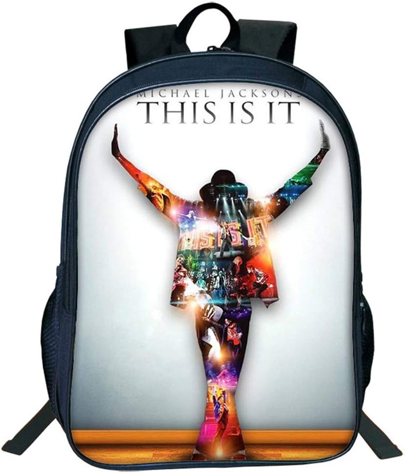 Michael Jackson Backpack Charging Backpack Men and Women Backpack Travel Backpack Michael Jackson Fashion Computer Backpack