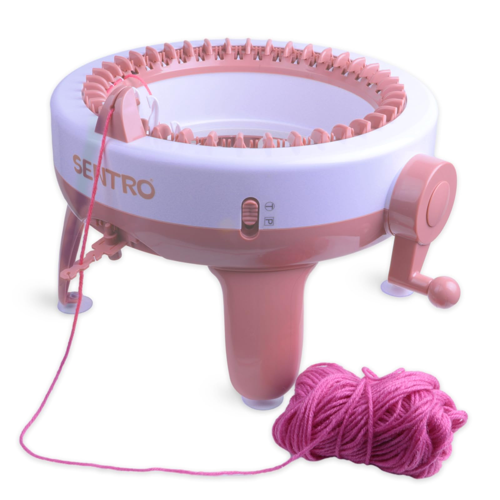 SENTRO 40 Needles Knitting Machine with Electric Adapter, Knitting Board Rotating Double Loom,Smart Weaving Loom Round Knitting Machines, Weaving Loom Machine Kit for Automatic Knit
