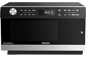 Galanz GTWHG12S1SA10 4-in-1 ToastWave with TotalFry 360, Convection, Microwave, Toaster Oven, Air Fryer, 1000W,1.2 Cu.Ft, LCD
