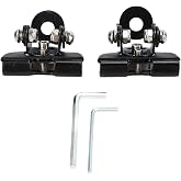 Universal Off Road Light Mounts - Adjustable Light Bar Brackets for Truck SUV Cars (Black)