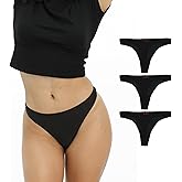 CUFT® Women’s TENCEL™ NON TOXIC - Thong Underwear – Breathable, Plastic-Free Fabric, Lightweight & Odor Reducing - 3 Pack