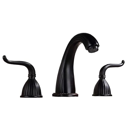 Ggstudy Oil Rubbed Bronze 8 16 Inch Two Handles 3 Holes Widespread