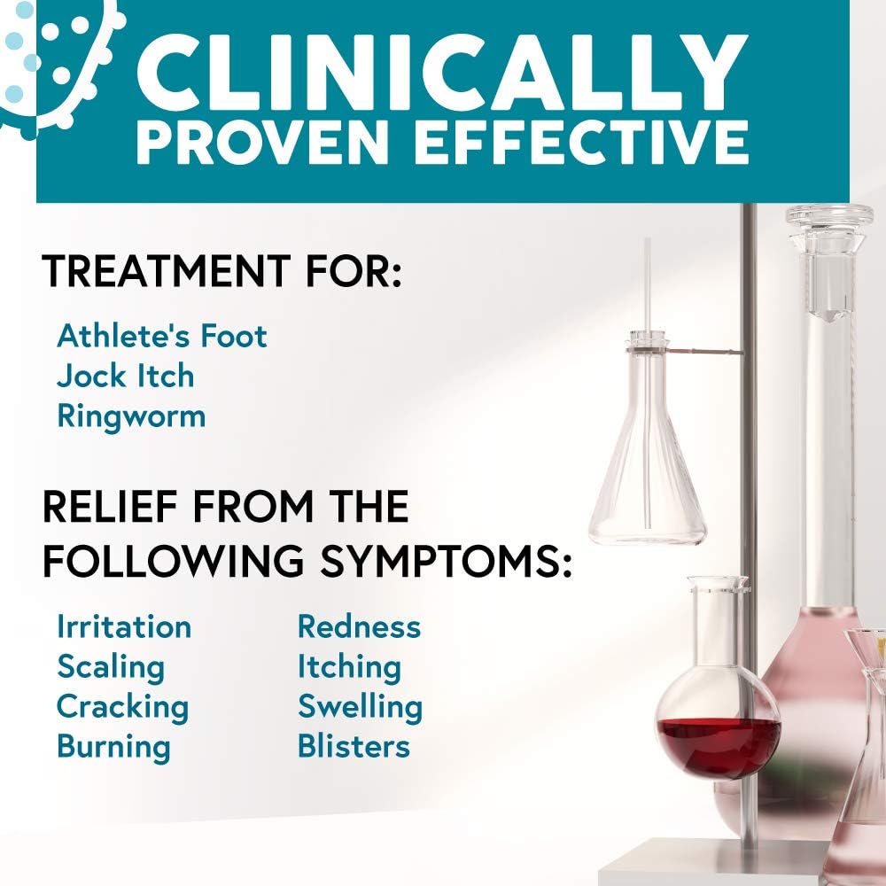 Ebanel Antifungal Treatment, 1 Oz Athletes Foot Treatment with Miconazole, Undecylenic Acid, Urea, Oregano Oil, Salicylic Acid, Kills Fungus on Skin that Leads to Nail Fungus, Ringworm Jock Itch Cream: Health & Personal Care