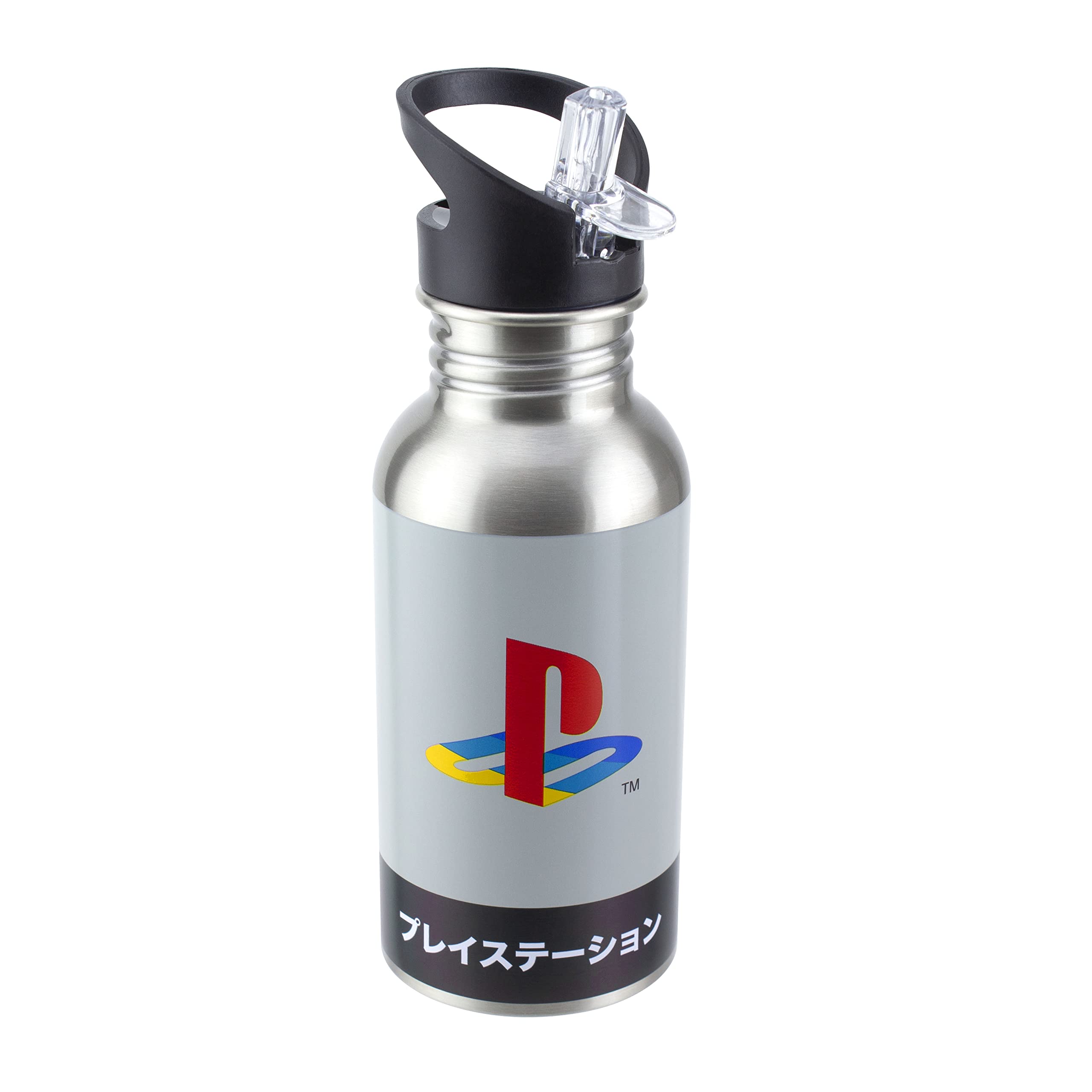 PlayStation Paladone Heritage Stainless Steel Water Bottle, 500 ml, 16.9 fl oz, Multicolored