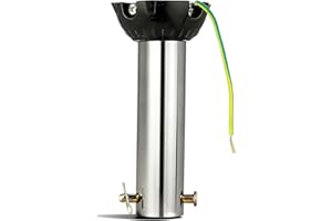 ZDZQFC Ceiling Fan Extension Rod 4 Inch,Ceiling Fan Downrod with Ball Head,Downrod Extension for Fan,1 inch Outside Diameter, Boom Suitable for a Wide Range of (silvery)