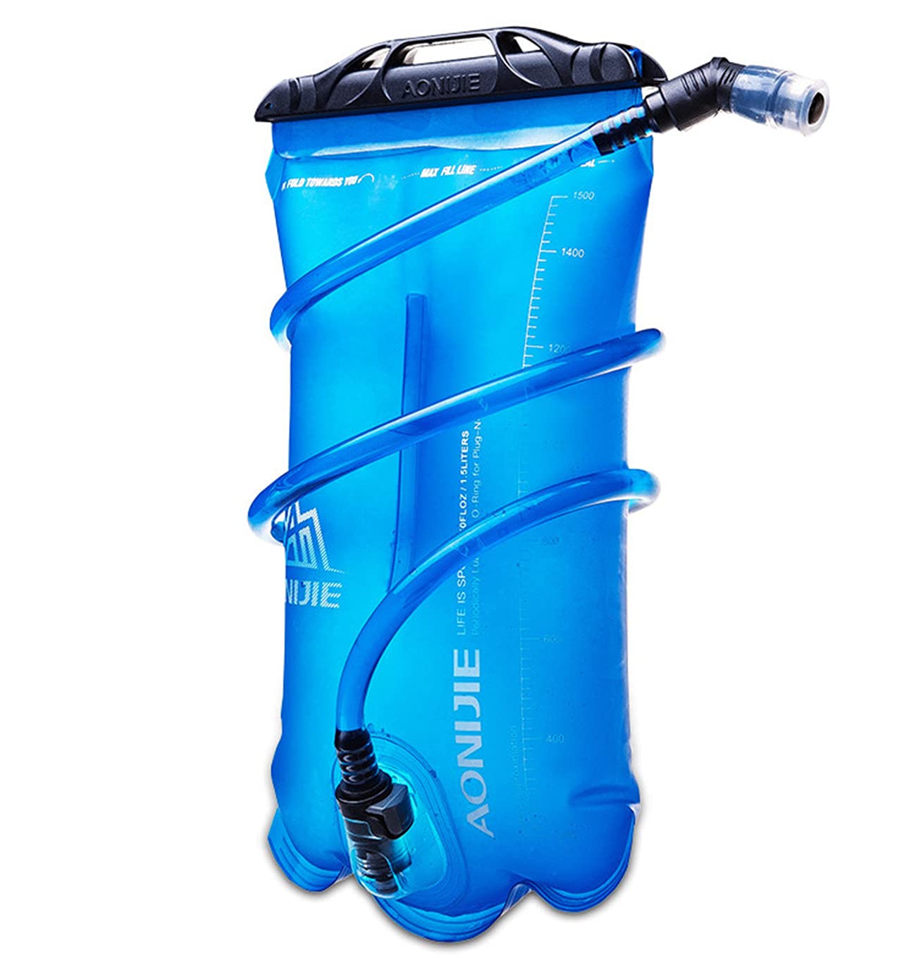 1L 1.5L 2L Water Bladder Leakproof Water Reservoir Hydration Pack Replacement Cycling Running Hiking Camping Hydration Bladder (1.5L / 50oz - TPU)