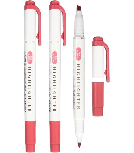 Amazon.com : Zebra Highlighter, Optex Care, Red, 10 Count B-WKCR1