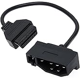 YYTQP Replacement for Ford 7 pin OBD1 to OBD2 Adapter Code Reader Scanner Check Engine Repair Diagnostic Tool Cable Connector