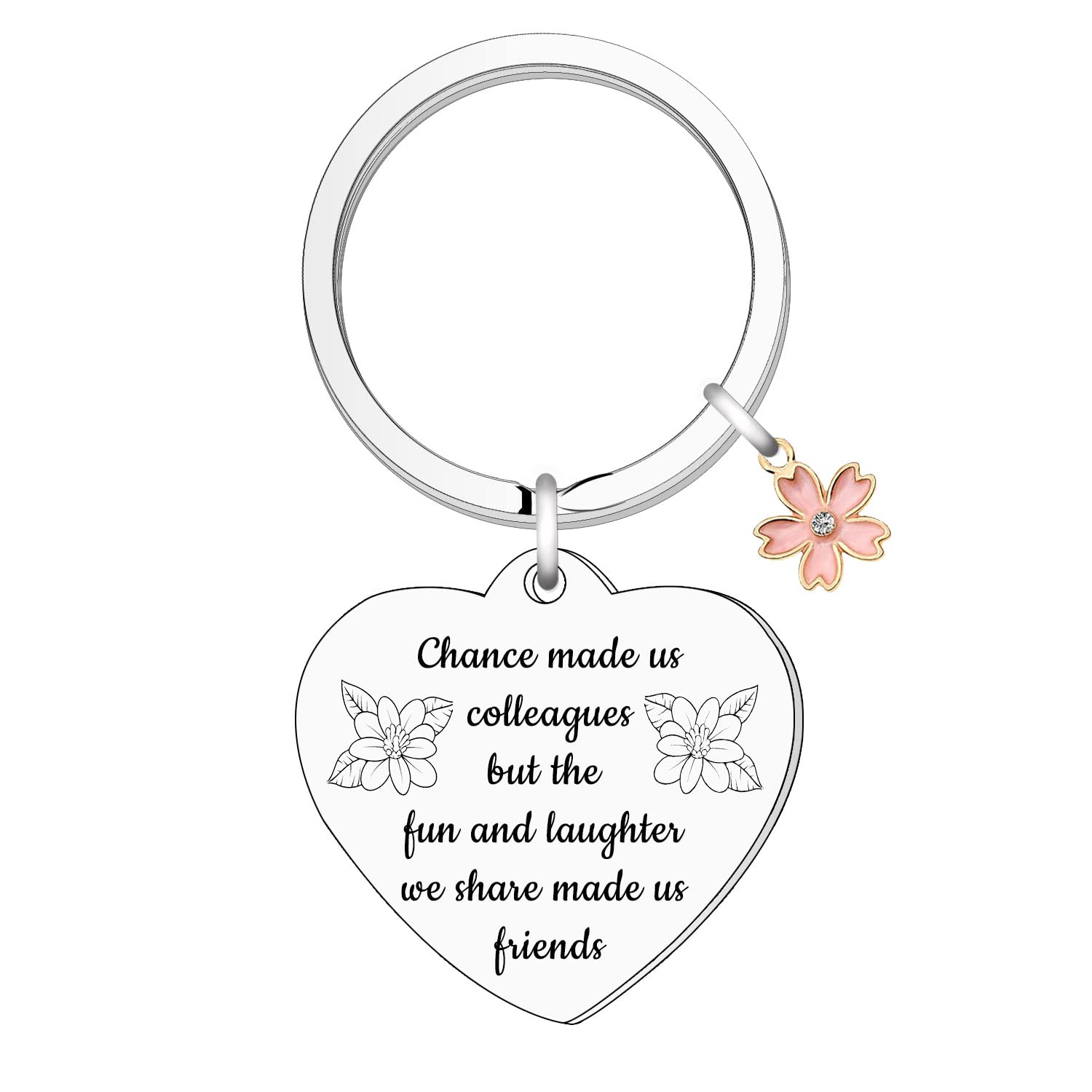 STYFA Colleagues keyring Chance Made Us Colleagues Best Friends Present Bless For Colleagues Good Luck Farewell Retirement Leavers gift