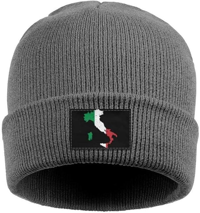 Beanie Hat for Men Women ItalianFlagLoveItalyMap