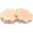 QueenVibes 40 Pieces Breast Covers Nipple Cover Pasties, Disposable Nipple Covers, Bra Pad, Self-Adhesive No Show Bra For Women (Standard 6 cm, Beige)