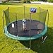 Skywalker Trampolines 15-Feet Jump N' Dunk Trampoline with Safety Enclosure and Basketball Hoop