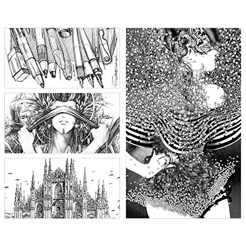 [9 Packs] Browill Fineliner Pens, Micro-line Writing Drawing Markers With Waterproof Archival Ink 9 Tips For Sketching, Anime, Artist Illustration, Signature, Office Documents, Scrapbooking Black - Thumbnail 5